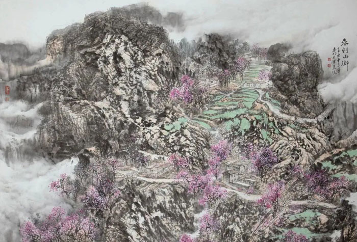 “輝映云山——申世輝山水畫作品展”在中國美術館開幕