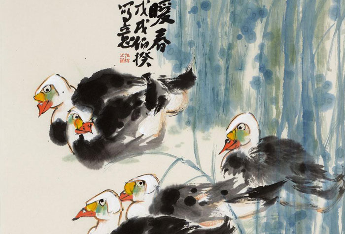 中國人民大學(xué)畫院教授，家一級美術(shù)師伯揆畫小品，味道十足