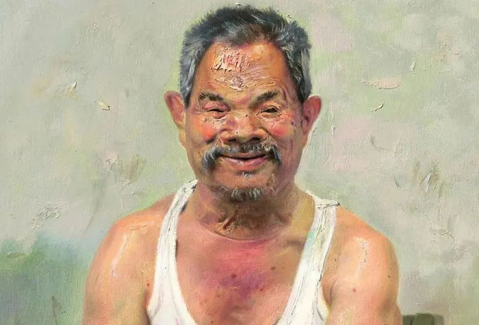 清華大學美術學院教授忻東旺，油畫作品生動傳神！卓越的藝術才華!收藏