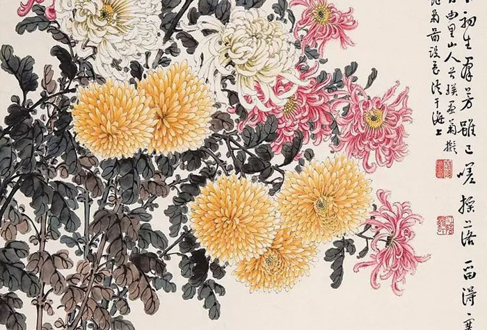 畫菊專家繆谷瑛的菊花與他的百花圖集，艷絕！（130幅）