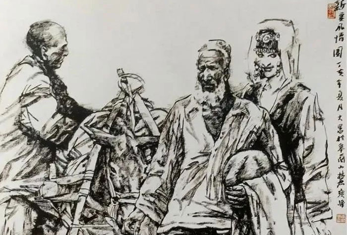 寫實人物畫家李寶峰筆墨下的西部風情