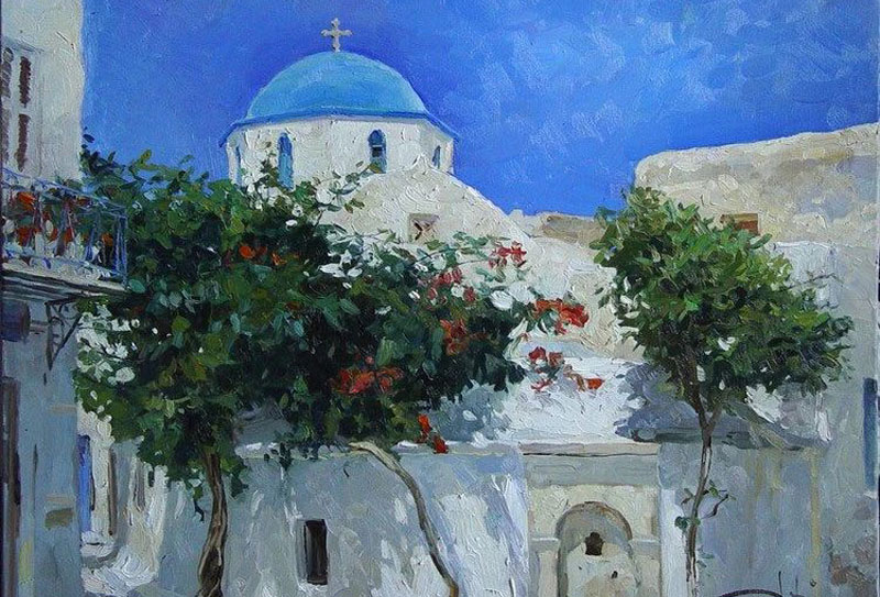 俄羅斯畫家基里爾·弗拉基米羅維奇·達索克，大筆觸描繪的俄羅斯風景油畫！