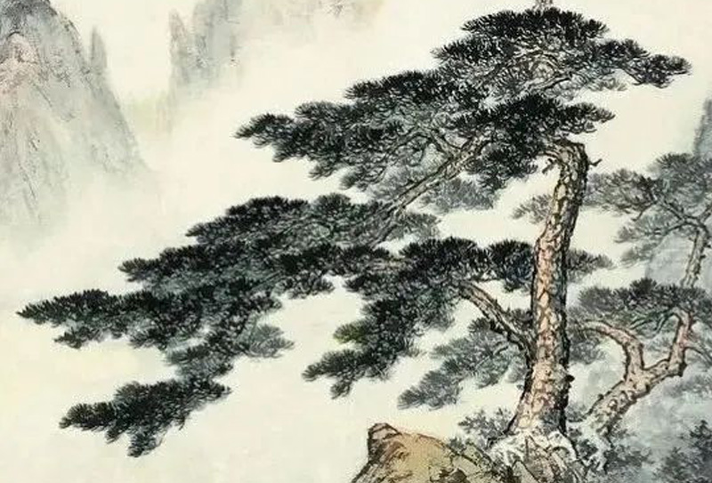 一道白練崖上來—— 海派畫家張大昕高山流水圖賞析！