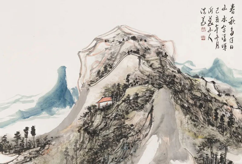 筆墨逸興、如松之盛——盛洪義山水畫