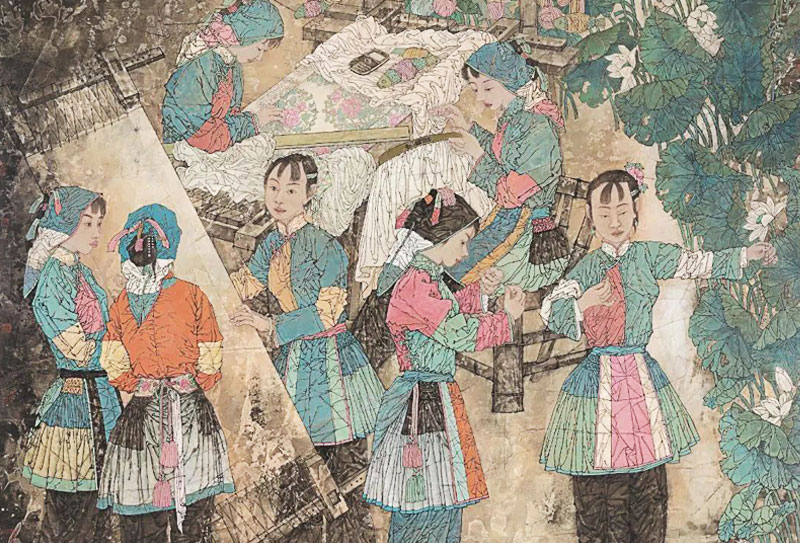 中國美術家協會理事，中國工筆畫學會副會長徐惠泉作品欣賞