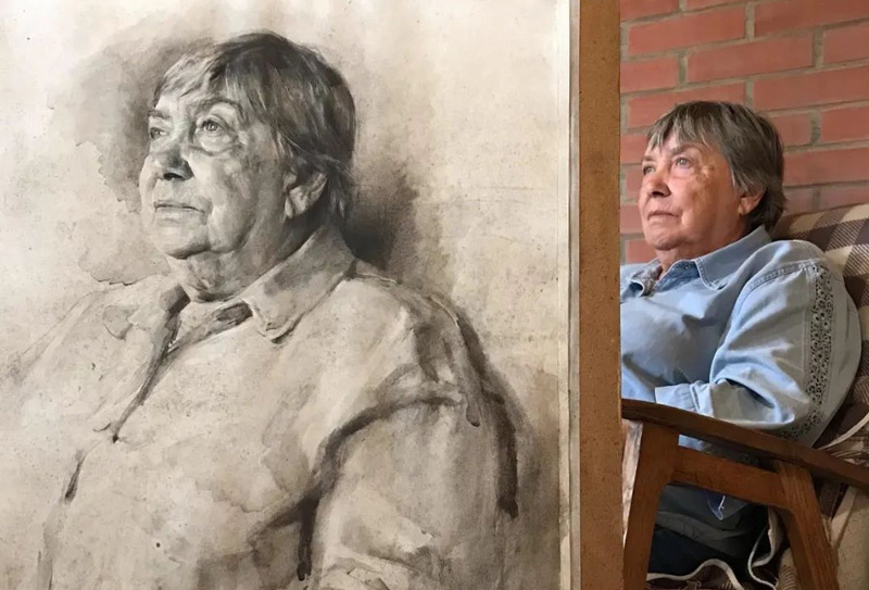 俄羅斯90后畫(huà)家伊凡·洛根諾夫，素描作品欣賞