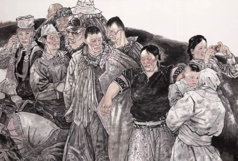 中國美術家協會員劉賢亮國畫作品欣賞