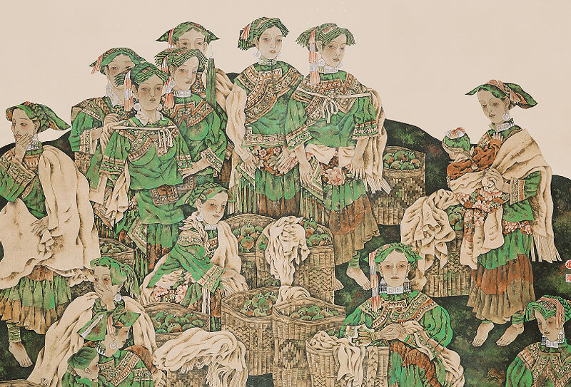 西安美術(shù)學(xué)院國畫系教授、博士生導(dǎo)師劉永杰國畫作品欣賞