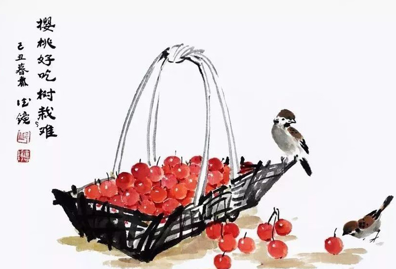 80歲的老畫(huà)家邱德鏡筆下的花鳥(niǎo)畫(huà)，處處洋溢著盎然生機(jī)！